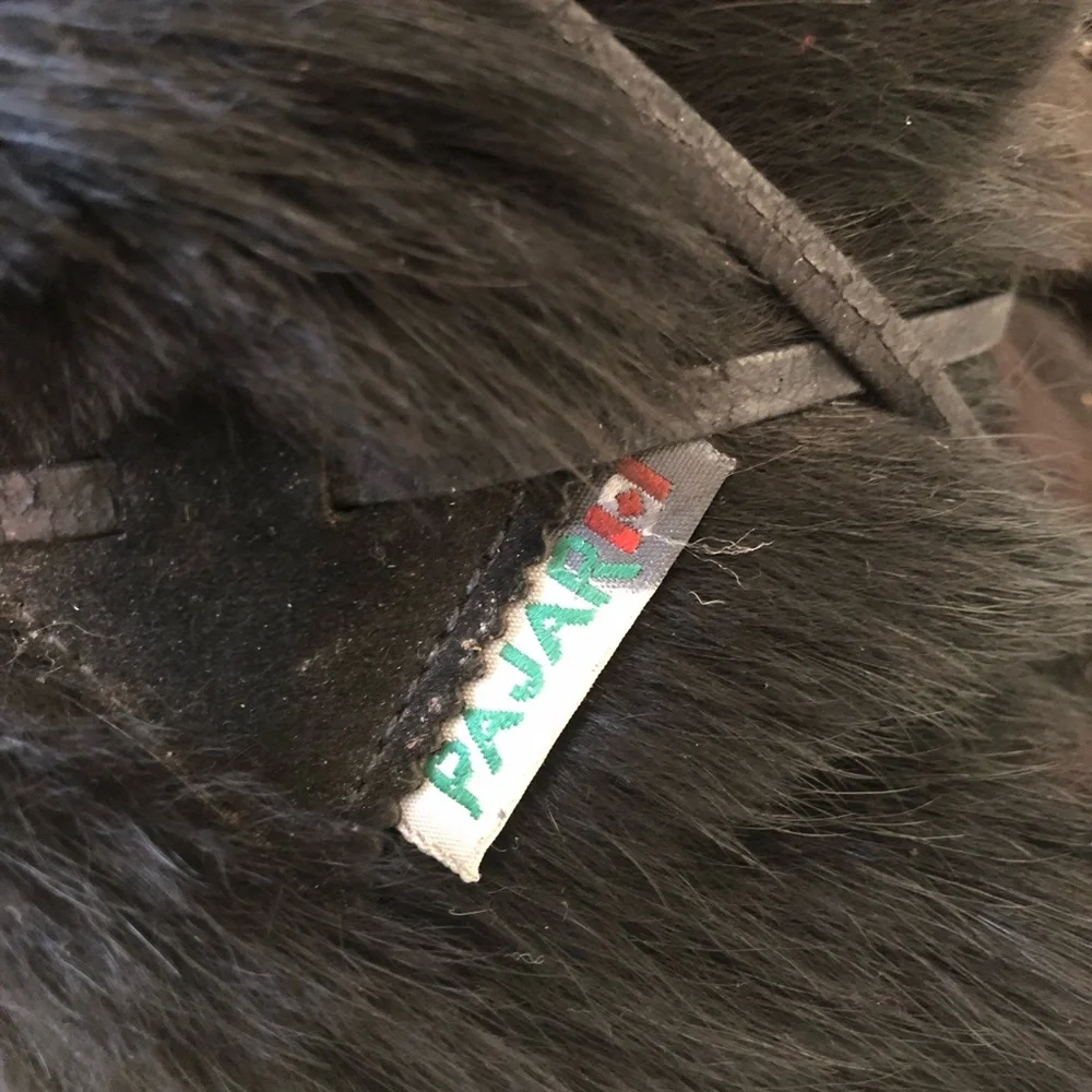 Pajar Black Fur-Lined Winter Boots Womens preowned size 8 - Picture 2 of 13